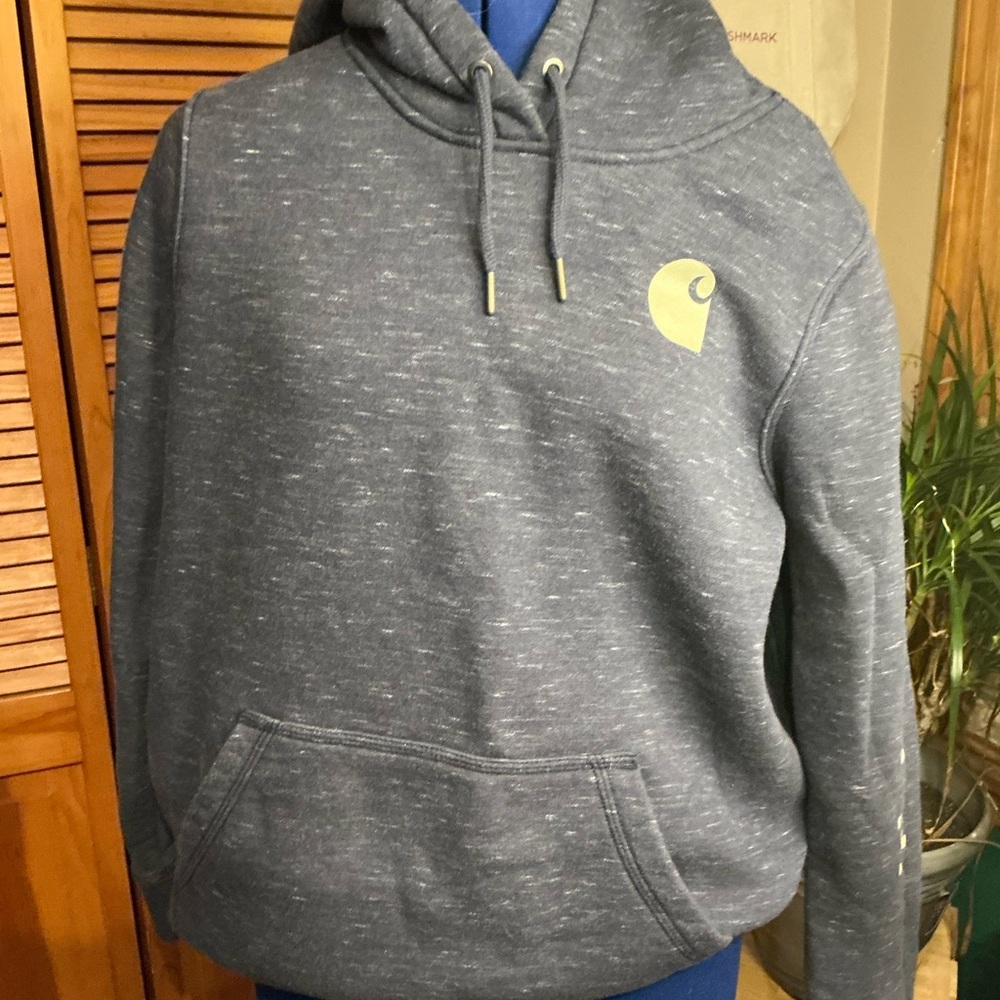 Carhartt Womens Heathered Blue Hoodie